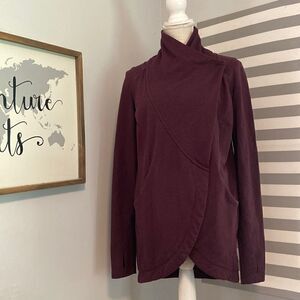 Lululemon Athletica Maroon That's A Wrap Jacket Size 4